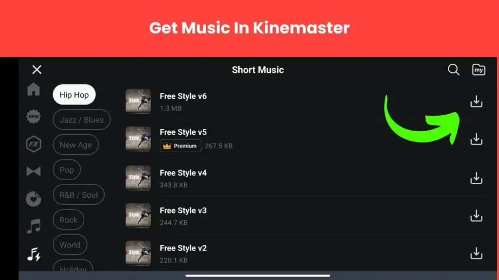 Add Audio in KineMaster